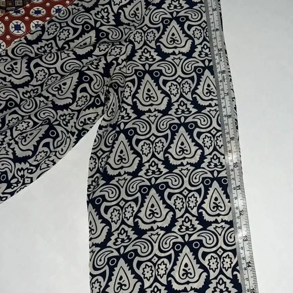 THML Anthropologie Womens Multicolored Boho V-Neck Tunic Top Size S - Picture 8 of 10